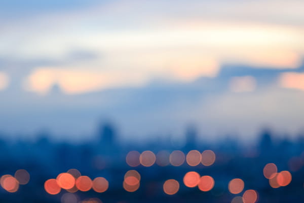 Blurred city light view